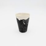 Tumbler, GLACIER (Black Porcelain/White Slip, 10 oz)