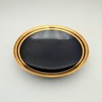Medium Plate Indigo/gold