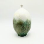 Crystalline Bottle- Green&White